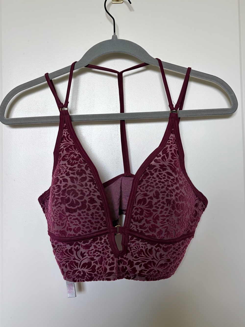PINK Victoria’s Secret Floral Velvet Bralettes – Bundle of 3 - Picture 3 of 12